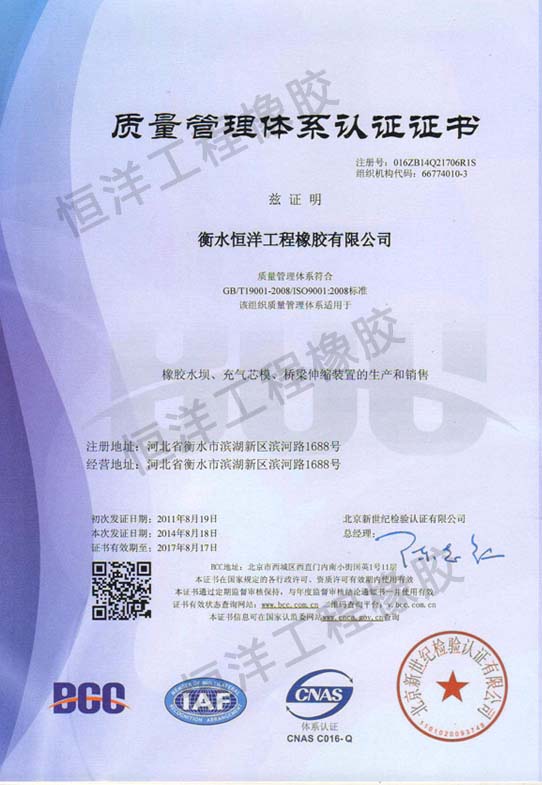 9001體系認證 中文